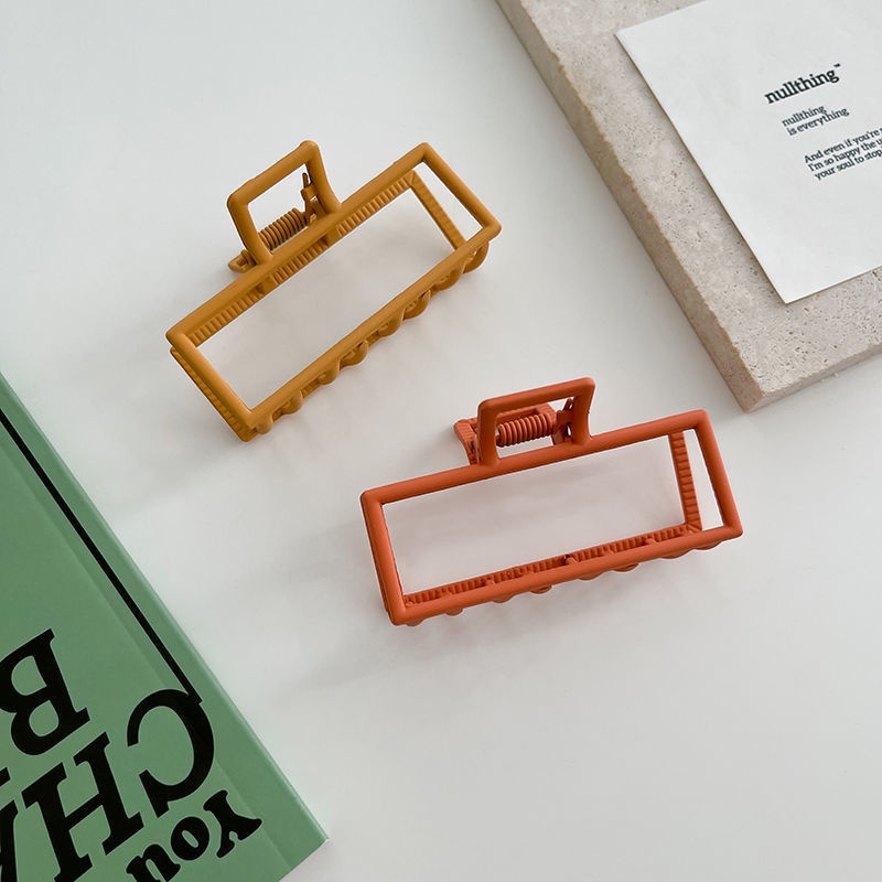 Kẹp Tóc Kim Loại Hình Vuông Màu Đen Cỡ Nhỏ Thời Trang Mùa Hè Cho Nữ