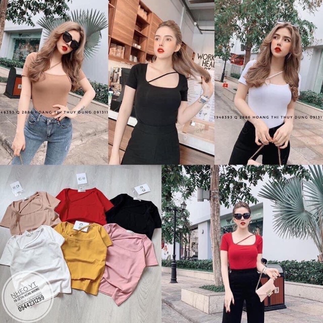 ÁO PHÔNG CỔ U DÂY CHÉO HOT CỰC