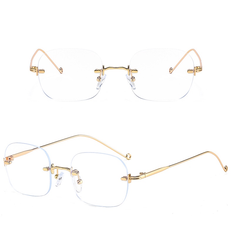 Mắt kính không viền chống bức xạ phong cách Hàn Quốc sành điệu cao cấp cho nữ 2021