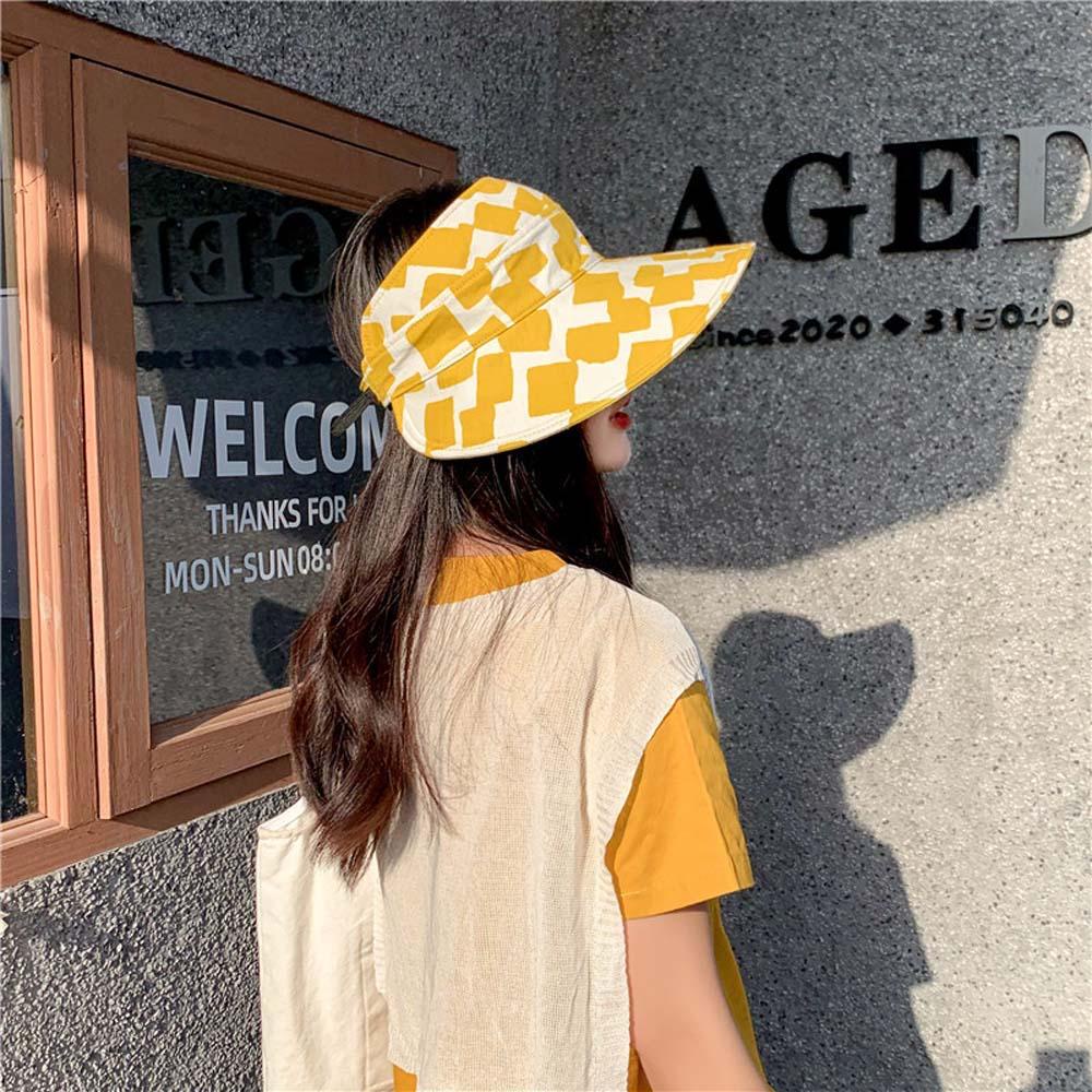 Nón Vành Tròn Hở Đầu Chống Tia Uv Phong Cách Mùa Hè Cho Nữ