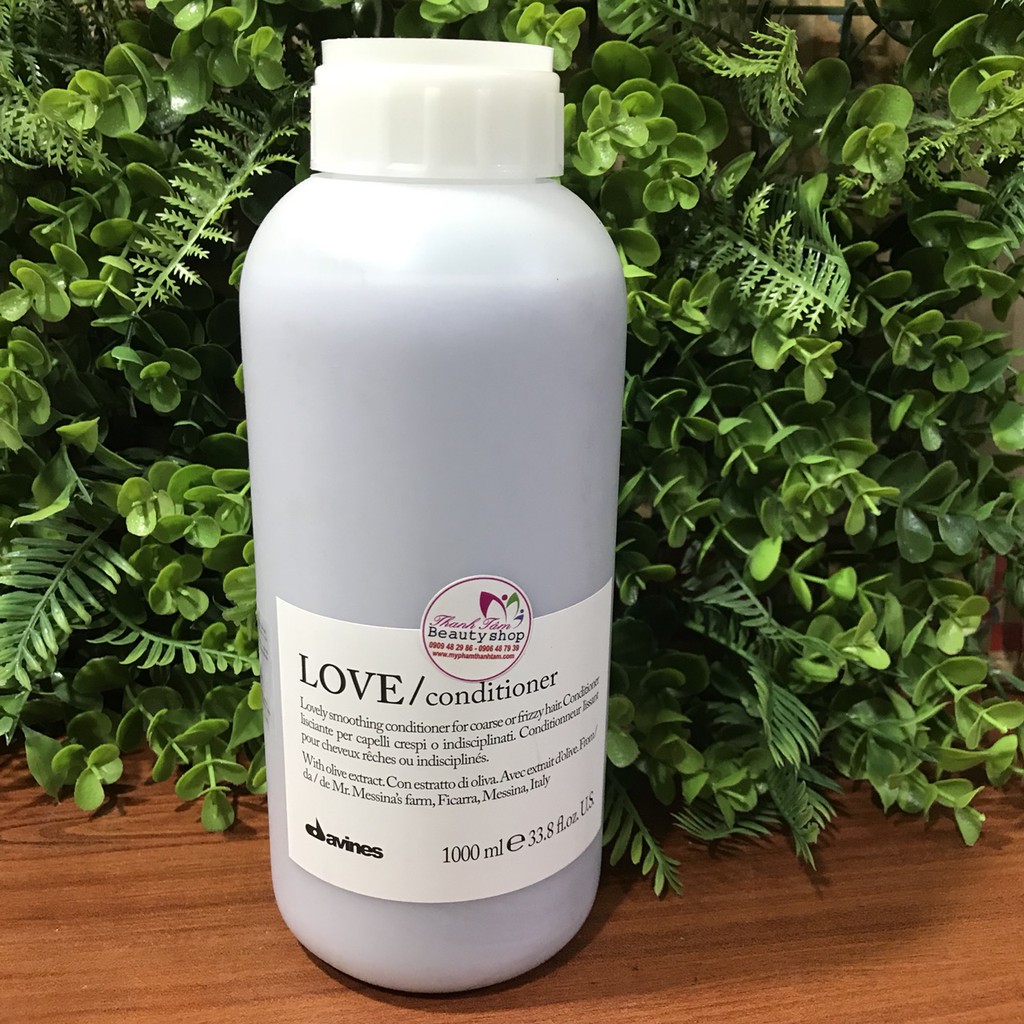 Dầu xã làm suôn mượt cho mái tóc thẳng mượt LOVE SMOOTHING DAVINES 1000ML