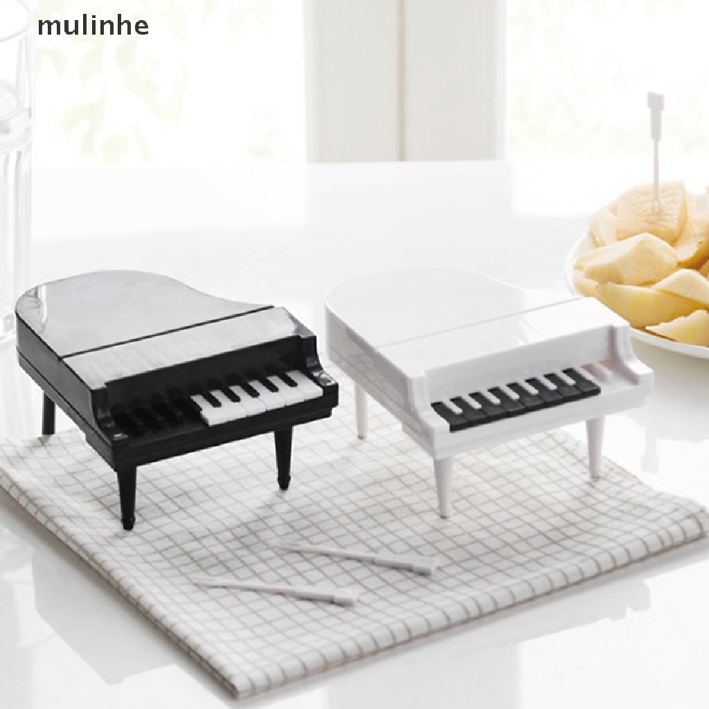 Set 10 Nĩa Ăn Trái Cây Hình Đàn Piano Độc Đáo
