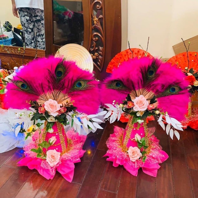 Oản quạt lông vũ 1 chiếc