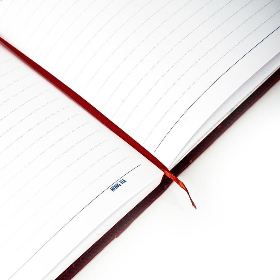 Sổ bìa da 200 trang Hồng Hà Edition DailyBook A5