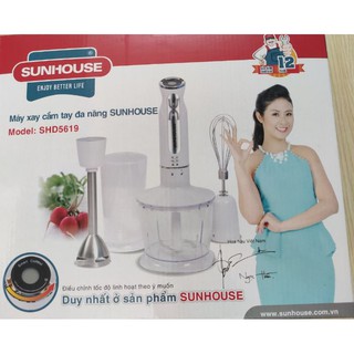 Máy Xay Cầm Tay Đa Năng Sunhouse Shd5619