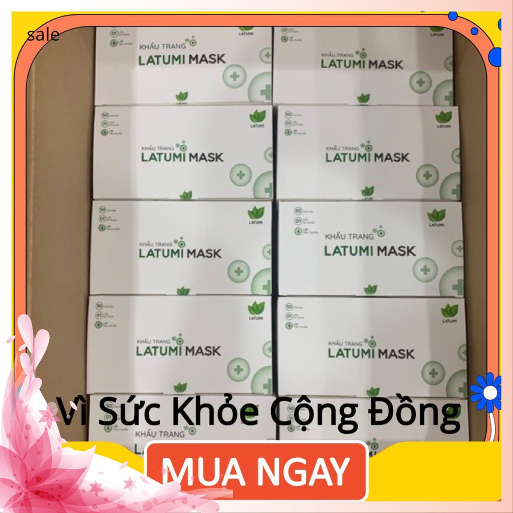 1 Thùng Khẩu Trang Y tế Lọc khuẩn 4 Lớp LATUMI Cao Cấp Xuất Khẩu 50 hộp doradoraaa | BigBuy360 - bigbuy360.vn