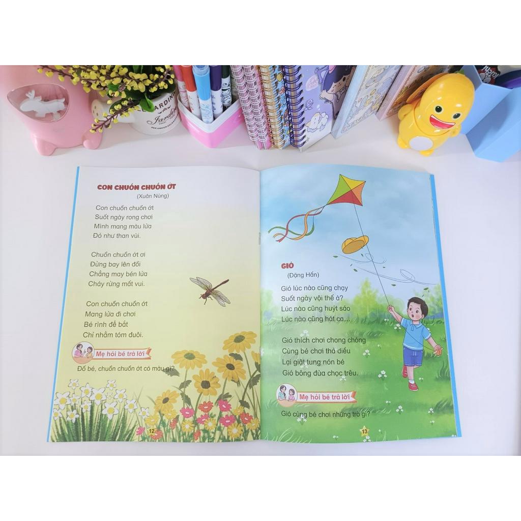 Sách - Combo 6 cuốn Tuyển tập Thơ và Truyện hay cho bé - Giúp bé phát triển Ngôn ngữ và Nhận thức 0-6 tuổi - ndbooks