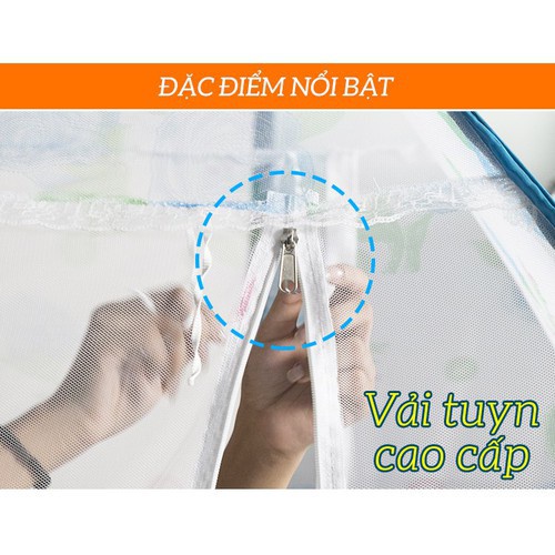 Màn chụp tự bung đỉnh rộng mùng gấp gọn cao cấp nhiều size