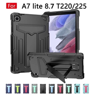 Ốp máy tính bảng cứng dạng giáp chống sốc có giá đỡ cho Samsung Galaxy Tab A7 Lite 8.7" SM-T220 T225