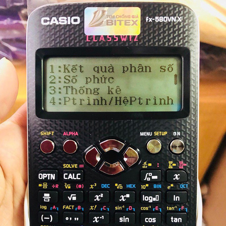 Máy tính khoa học Casio FX-580VN X -Nhập khẩu THÁI LAN Chính Hãng - 7 NĂM Bảo Hành