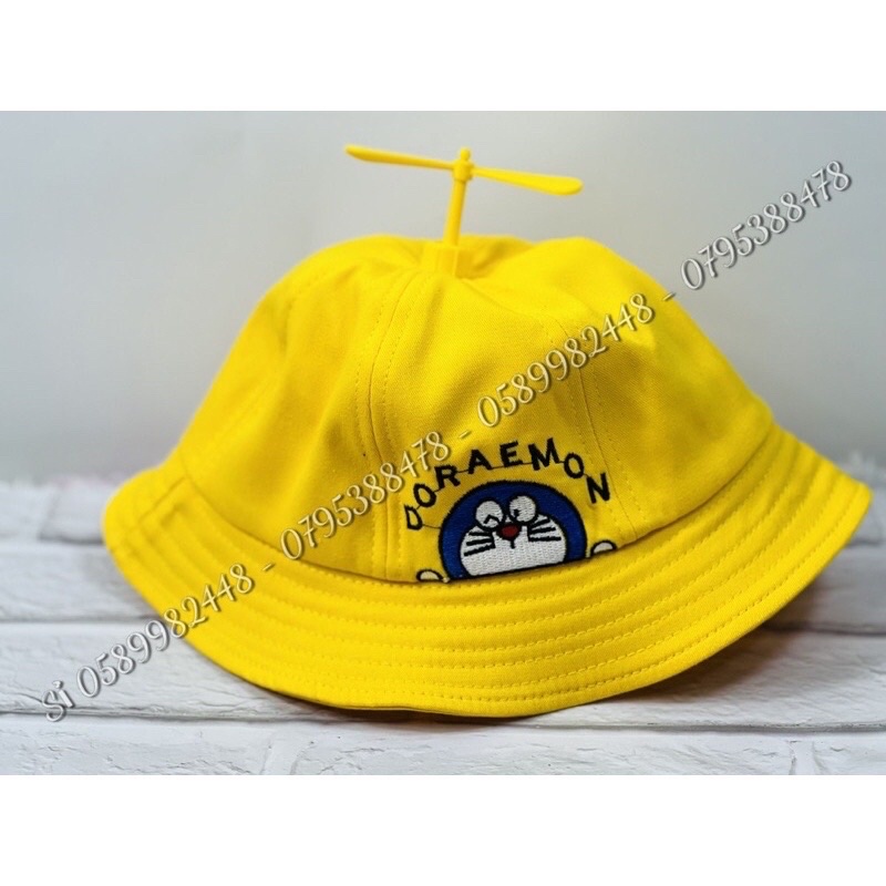 MŨ TAI BÈO DOREMOB CÓ CHONG CHÓNG TRÊN ĐẦU CHO BÉ TỪ 1t đến 5t dể thương