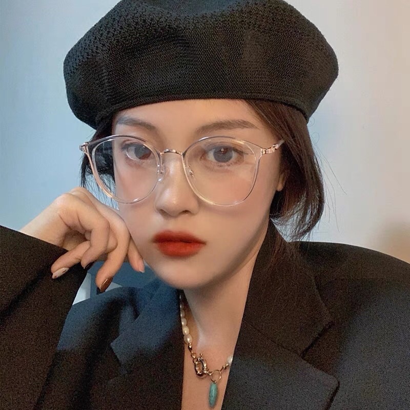Gọng kính cận Kim Loại nữ tròn bầu cốt sắt cứng cáp 2053 Hàng Loại 1 Namphongeyewear