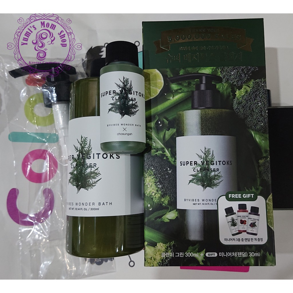 Sữa rửa mặt rau củ thải độc Super vegitoks cleanser Wonder bath 300ml | BigBuy360 - bigbuy360.vn