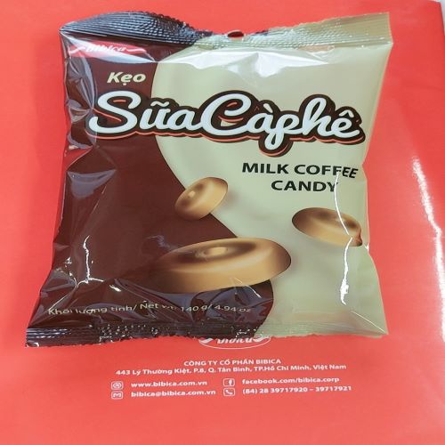 Kẹo cứng sữa cà phê 140g - Bibica