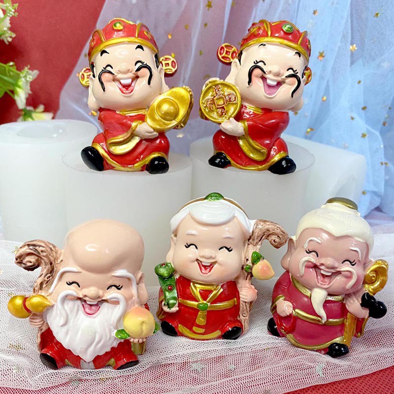 Khuôn Silicone Làm Bánh Tạo Hình Chúa Tể Tài Lộc 3d Độc Đáo Tiện Dụng