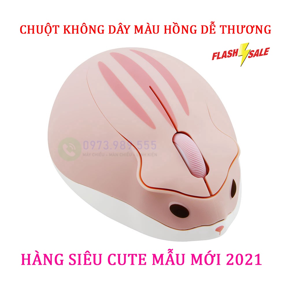 Chuột Không Dây Màu Hồng Siêu Cute. Hàng Chính Hãng Phân Phối Bởi Công Ty Vici