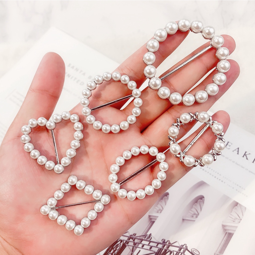 Trâm Cài Áo Đính Đá Và Ngọc Trai Thanh Lịch Dành Cho Nữ