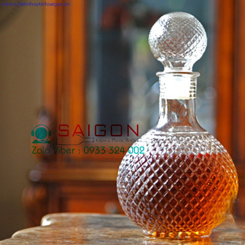 Bình thủy tinh dung tích 970ml đựng nước  tiện ích