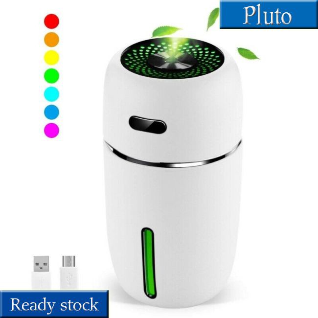 (Hàng Mới Về) Máy Khuếch Tán Tinh Dầu Làm Ẩm Không Khí Mini Có Đèn Led