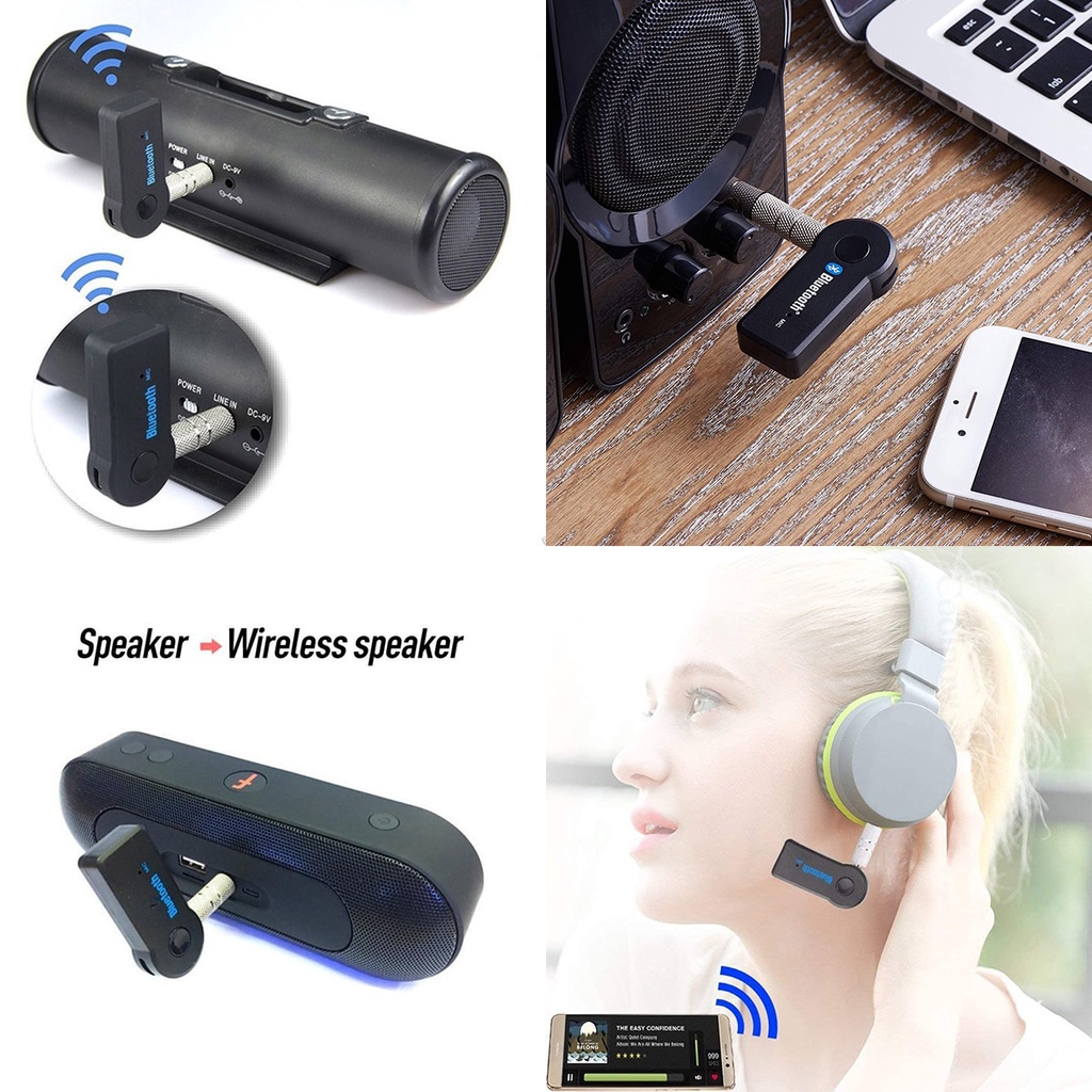 Thiết bị thu phát bluetooth không dây 3.0 2 trong 1 giắc 3.5mm rảnh tay nghe nhạc trong xe hơi