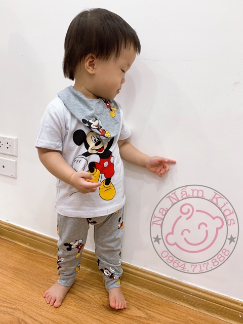 Set 3 chi tiết HM hình Mickey cho bé trai/bé gái