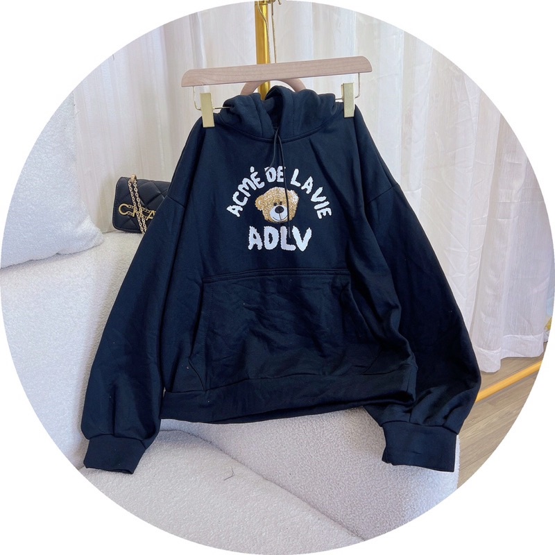 Áo Hoodies in Gấu đơn giản siêu cưng