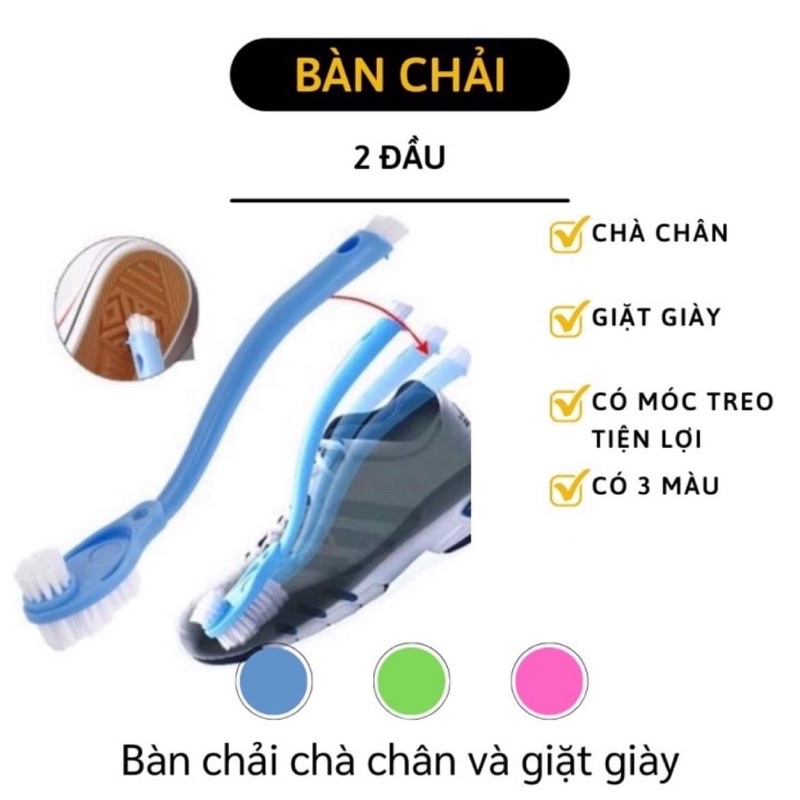 Bàn chải vệ sinh giày - Bàn Chải Chà Chân Và Giặt Giày đa năng tiện lợi  2614