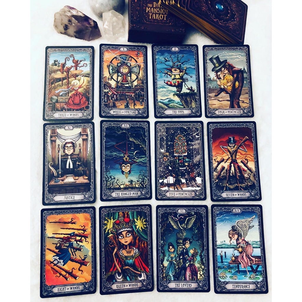 Bài Dark Mansion Tarot 4th Edition Gold Brown