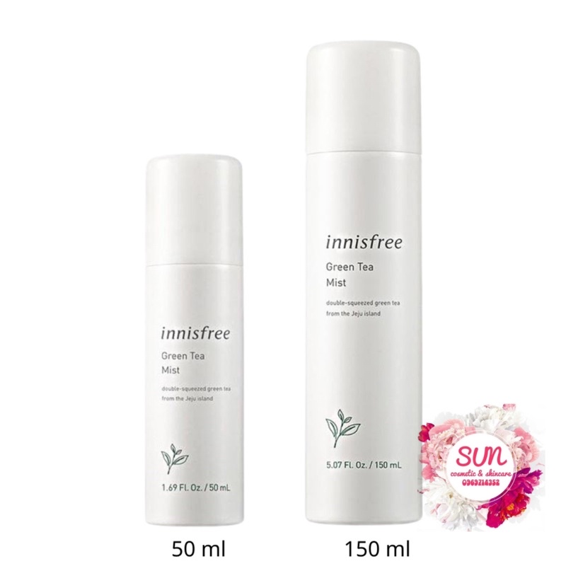 (MẪU MỚI) Xịt khoáng innisfree green tea mineral mist