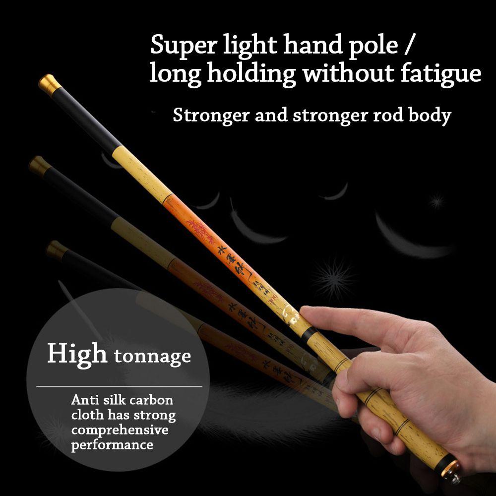 MUVAKO Cần Câu Cá Bằng Sợi Carbon Cao Cấp