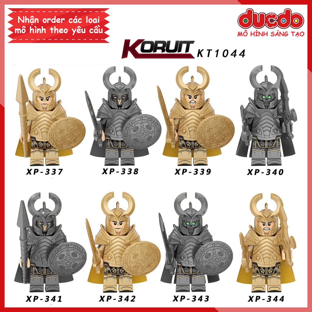 Minifigures lính Asgardian của Thor và Berserkers của Hela - Đồ chơi Lắp ghép Xếp hình Mini Mô hình KORUIT KT1044