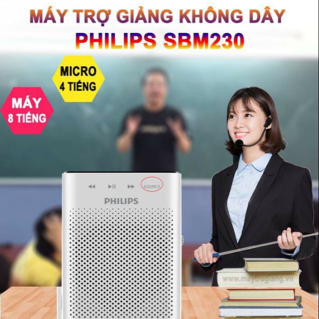 Máy trợ giảng không dây Philips SBM230 UHF
