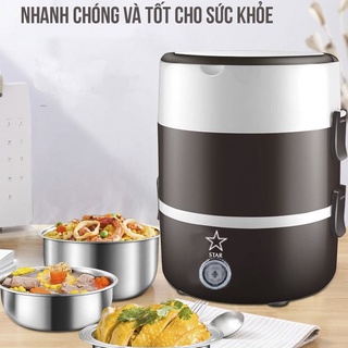 Hộp Cơm Cắm Điện 3 Tầng Start - Cặp Lồng Giữ Nhiệt
