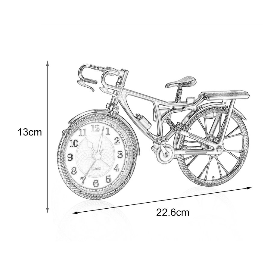 AIOⒶ Đồng Hồ Báo Thức Xe Đạp Cổ Điển, Đồng Hồ Phong Cách, Thời Trang Cá Tính NZ-035 | BigBuy360 - bigbuy360.vn