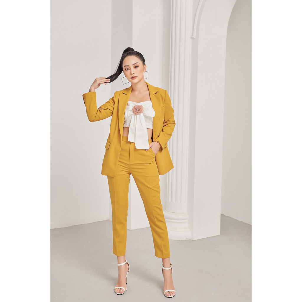 [Mã FAMALLT5 giảm 15% đơn 150k] Áo vest dài cổ bẻ 1 cúc VDA0627 - 20Again | BigBuy360 - bigbuy360.vn