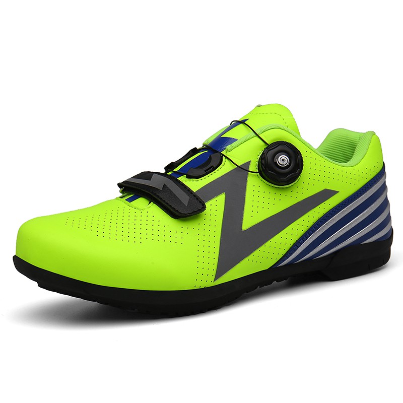Giày thể thao YOZOH đế nhựa màu xanh lá dạ quang thích hợp để đạp xe size 36-46