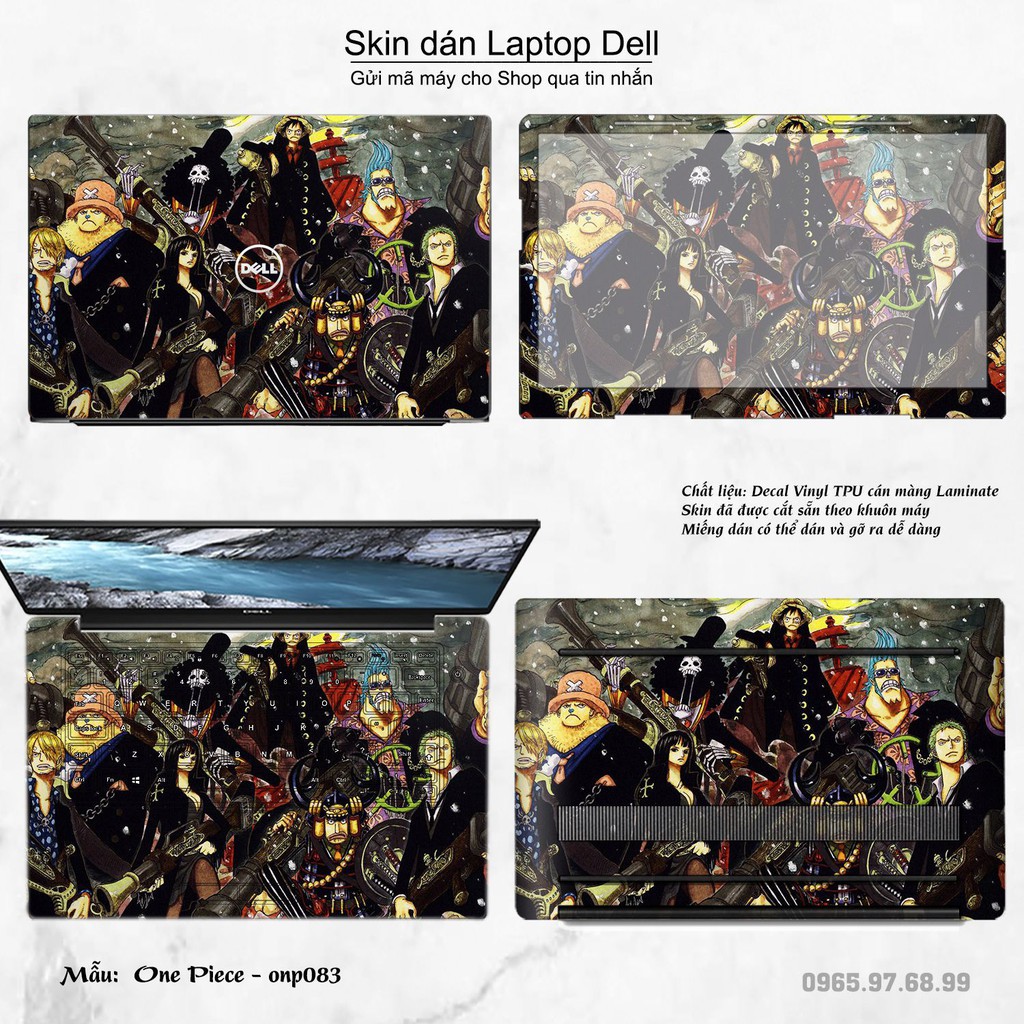 Skin dán Laptop Dell in hình One Piece nhiều mẫu 7 (inbox mã máy cho Shop)