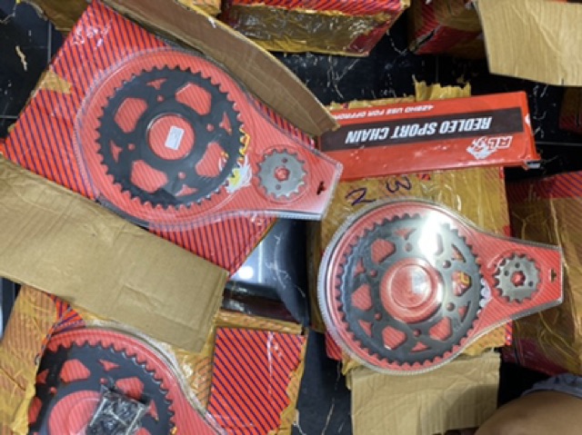 Nhông sên dĩa Redleo : Ex150/Raider/Satria/Wave/Sirus/Winner...