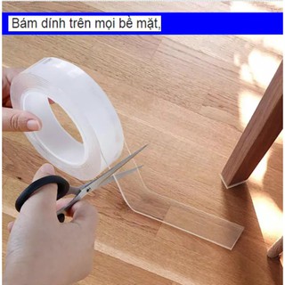 Băng Dính Silicon, Băng Keo 2 Mặt Trong Suốt,Siêu Dính thần Kỳ( loại 2mmx1mx3cm)