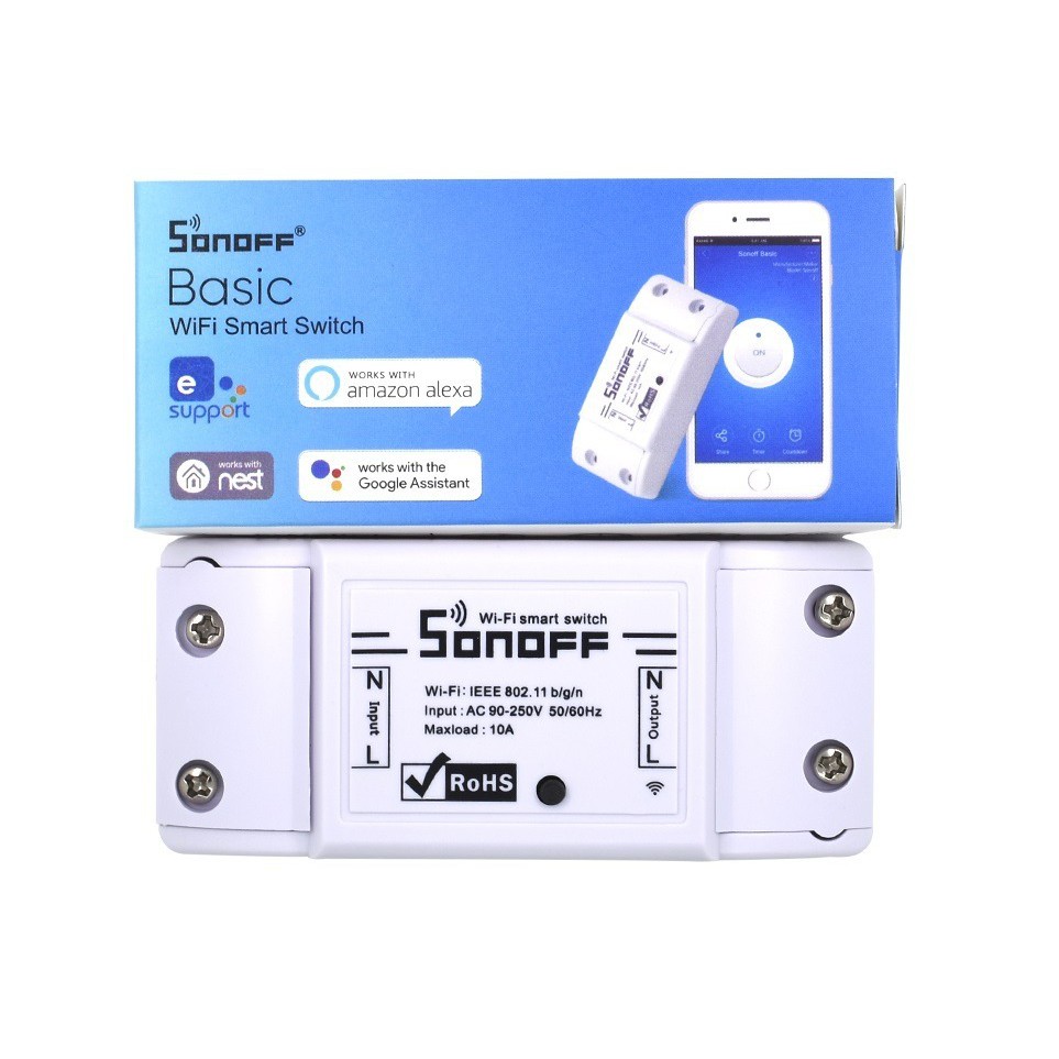 Sonoff Basic bản Quốc tế (Tiếng Anh) - Công tắc thông minh điều khiển qua Wifi 3G 4G