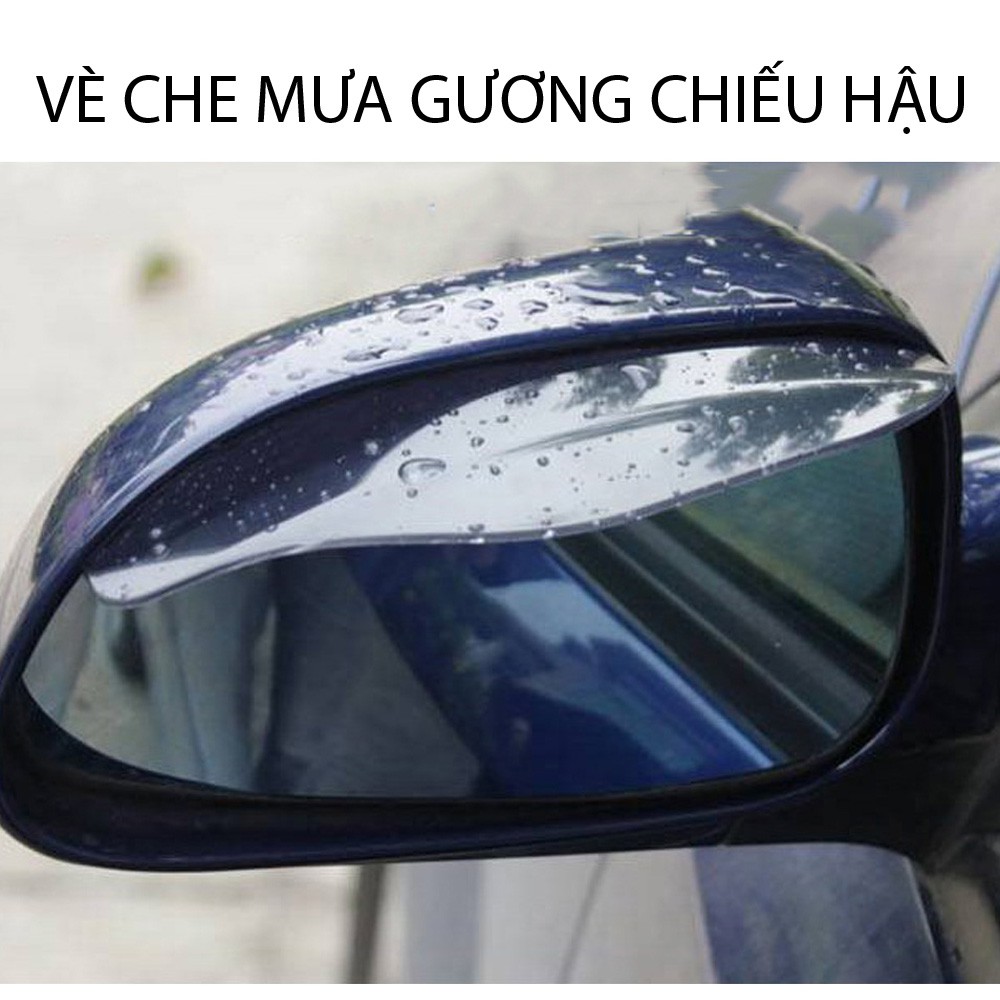 Bộ 2 vè che mưa kính chiếu hậu xe hơi