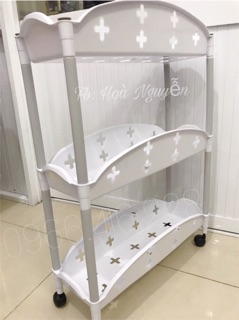 KỆ 3 TẦNG CÓ BÁNH XE