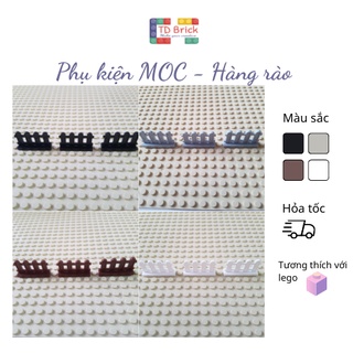 Phụ kiện lego, MOC, combo 5 gạch lan can, hàng rào 1x4