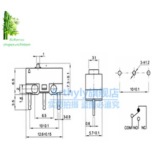 Công tắc hành trình 250V-2A