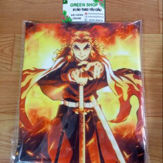 Áo Thun kimetsu no yaiba movie ảnh thật Vải Cotton thái 4 chiều S025