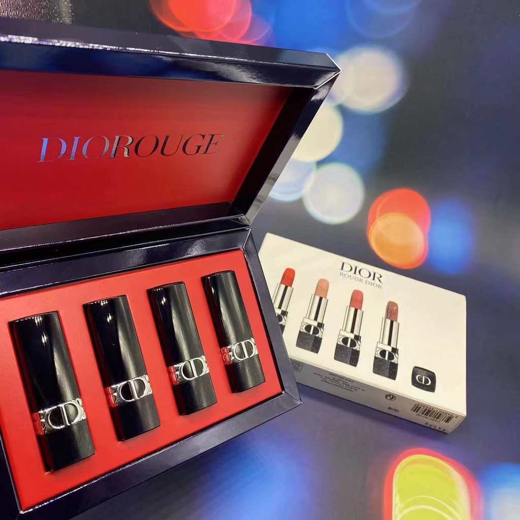 Bộ 4 Thỏi Son Môi Dio 1.5g*4# Phiên Bản Giáng Sinh Giới Hạn