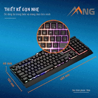 Bàn phím bán cơ E-Dra EK701 Gaming