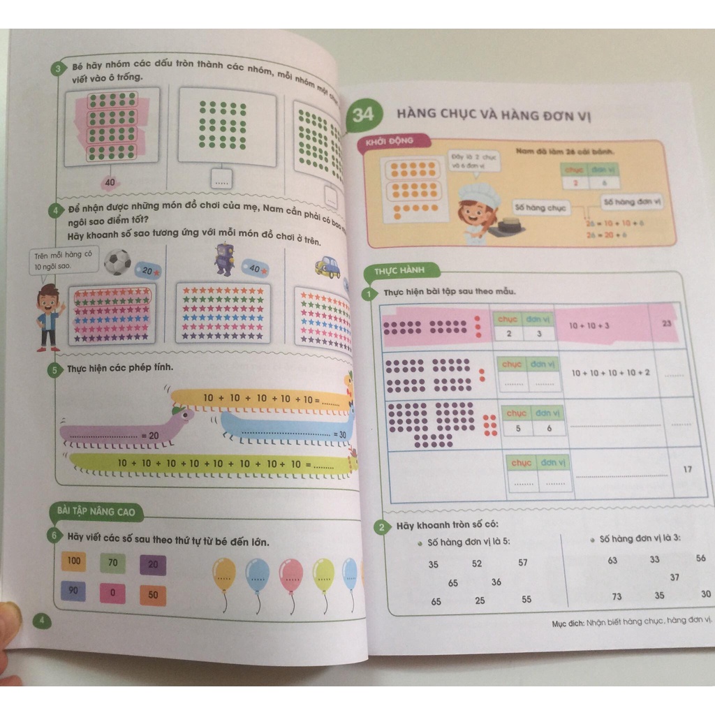 Sách Combo Maths Sắc màu Toán học Chinh Phục Toán Tư Duy 4-6 tuổi tập 1+2