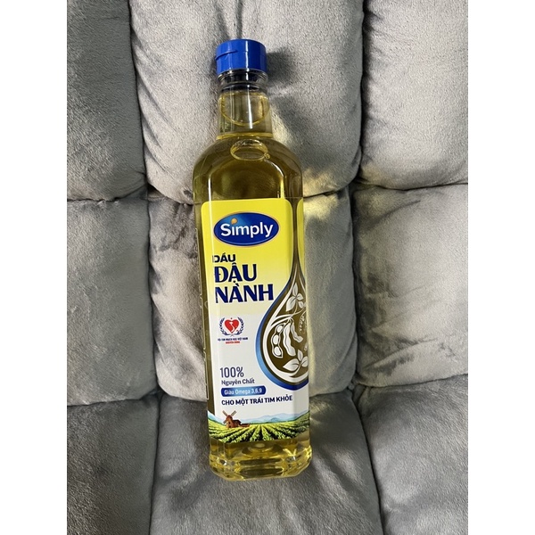 Dầu đậu nành nguyên chất Simply chai 1 lít