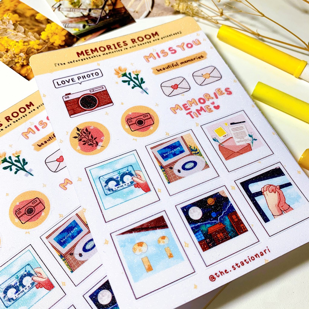 Sticker Memories room A6 by The Stationari